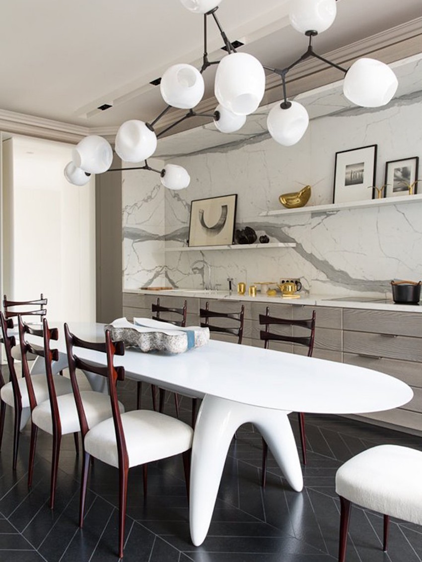 10 Modern White Dining Room Sets That Will Delight You ➤ Discover the season's newest designs and inspirations. Visit us at www.moderndiningtables.net #diningtables #homedecorideas #diningroomideas @ModDiningTables