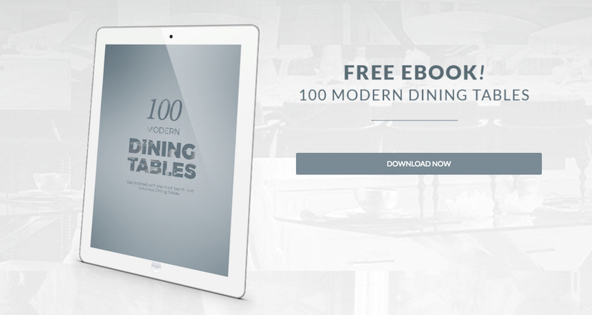 Get Inspired With the Free e-Book 100 Modern Dining Tables download