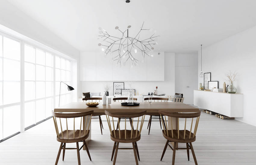 10 Fabulous White and Wood Dining Room Ideas to Inspire You Today ➤ Discover the season's newest designs and inspirations. Visit us at www.moderndiningtables.net #diningtables #homedecorideas #diningroomideas @ModDiningTables