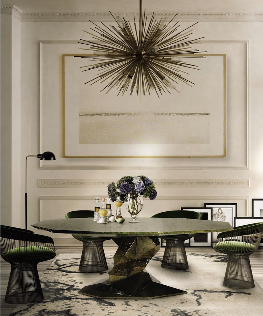 Pamper Your Home With These Stunning Modern Dining Tables ➤ Discover the season's newest designs and inspirations. Visit us at www.moderndiningtables.net #diningtables #homedecorideas #diningroomideas @ModDiningTables