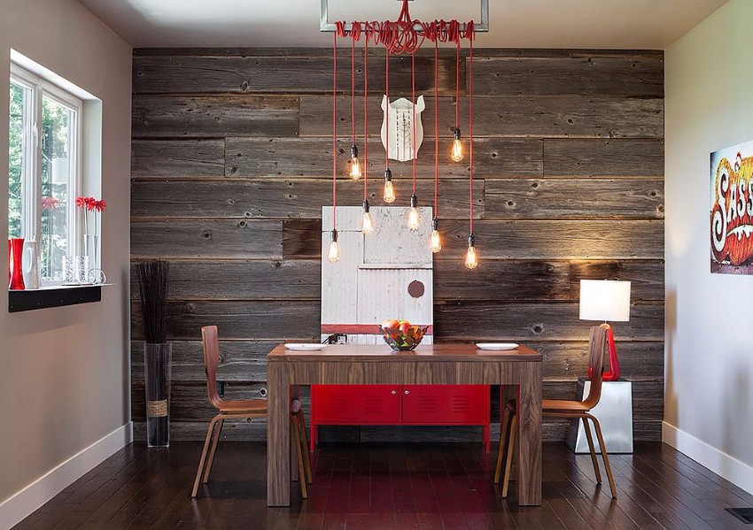 stunning-industrial-modern-dining-room-with-a-hint-of-red-and-reclaimed-wood-feature-wall