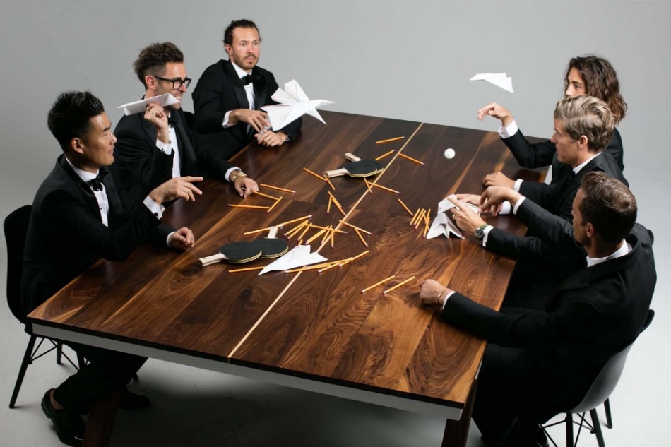 You Can Play Ping Pong In This Dining Table | www.bocadolobo.com #diningtable #pingpong #creativedesign #diningroom @moderndiningtables