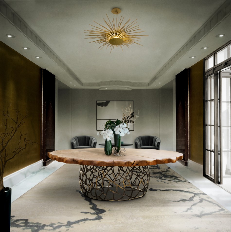 Statement Pieces 15 Round Dining Tables | www.bocadolobo.com #moderndiningtables #roundtables #diningroom #thediningroom #diningarea #statement @moderndiningtables