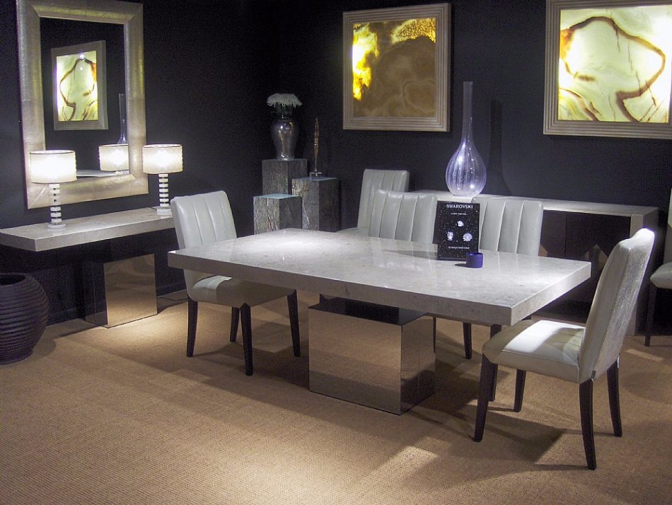 10 Stone Dining Tables | www.bocadolobo.com #moderndiningtables #stone #diningtable #diningroom #thediningroom #diningarea #diningareadesign #roomdesign @moderndiningtables