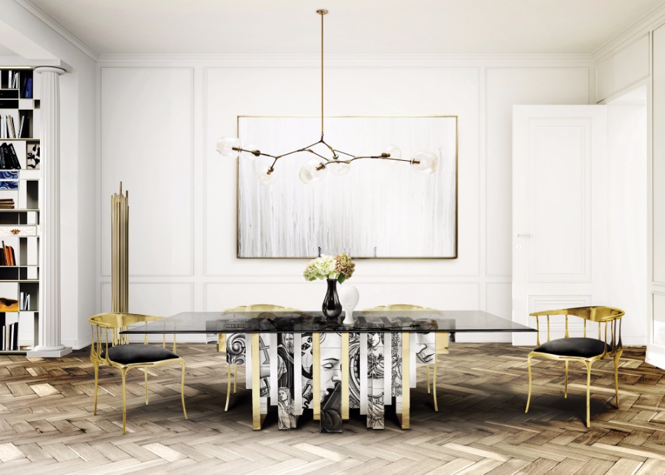 10 Beautiful Glass Dining Tables (Part II) | www.bocadolobo.com #glass #moderndiningtables #exclusivedesign #diningroom #thediningroom #diningarea #diningareadesign #luxurybrands @moderndiningtables