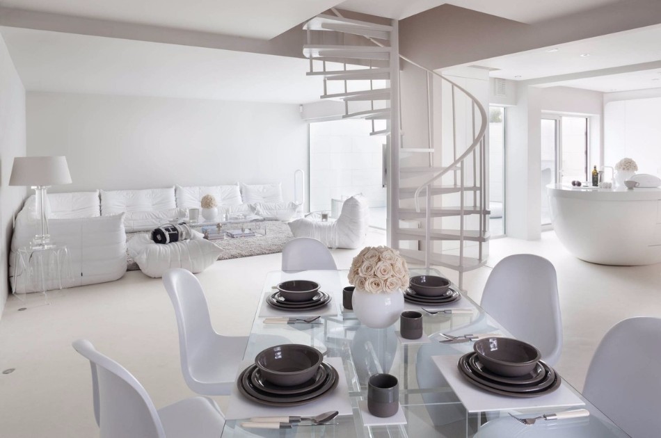 10 Brilliant Ideas Of All-White Dining Areas | www.bocadolobo.com #moderndiningtables #diningarea #thediningarea #diningareadesign #white #luxury #allwhite #interiordesign #homedecorideas @moderndiningtables