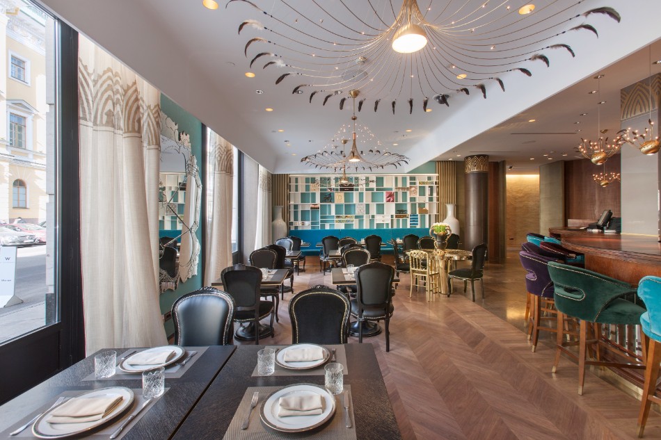 A Special Dining Table at Cococo Luxury Restaurant in Russia A Special Dining Table at Cococo Luxury Restaurant in Russia | www.bocadolobo.com #luxuryrestaurant #russia #diningexperience #interiordesign #interiordesigners #luxurybrands #luxuryfurniture #expensiverestaurants #moderndiningtables #luxurytables @moderndiningtables