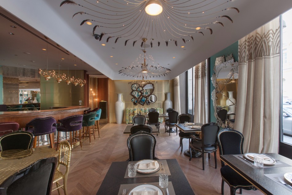 A Special Dining Table at Cococo Luxury Restaurant in Russia A Special Dining Table at Cococo Restaurant in Russia | www.bocadolobo.com #luxuryrestaurant #russia #diningexperience #interiordesign #interiordesigners #luxurybrands #luxuryfurniture #expensiverestaurants #moderndiningtables #luxurytables @moderndiningtables