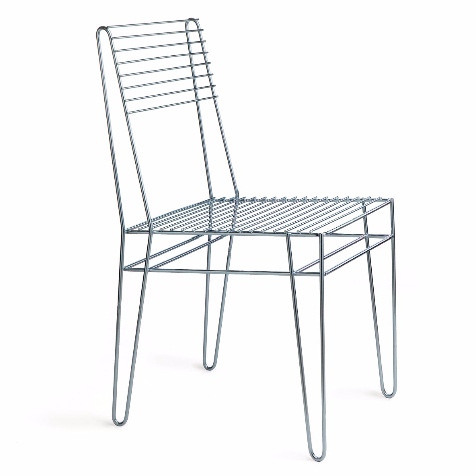 University Students Design Dining Chairs Using Only Steel Rods | www.bocadolobo.com #diningchairs #moderndiningtable #diningtables #diningroom #thediningroom #diningarea #exclusivedesign #productdesign @moderndiningtables