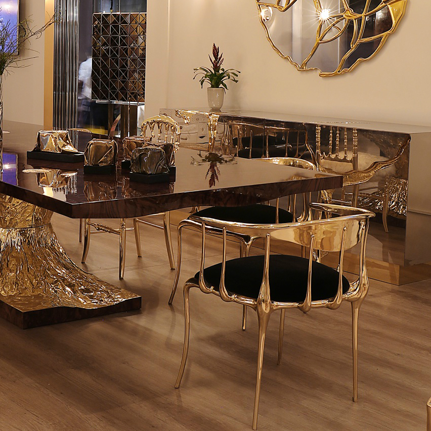 10 Brilliant Gold Dining Rooms by World’s Top Interior Designers