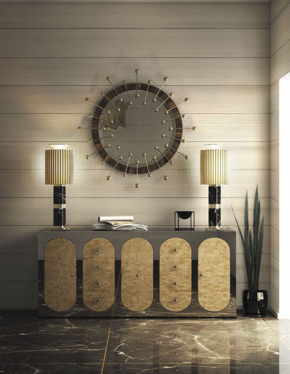 8 Luxury Wall Mirrors for Your Dining Room | www.bocadolobo.com #moderndiningtables #diningroom #diningarea #diningdesign #mirror #wallmirrors #interiordesign #exclusivedesign @moderndiningtables