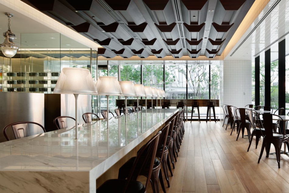 The Stunning Dining Area of a 100% Chocolate Cafe | www.moderndiningtables #finingtables #moderndiningtables #diningroom #thediningroom #diningarea #diningdesign #roomdesign #restaurant #tokyo @moderndiningtables