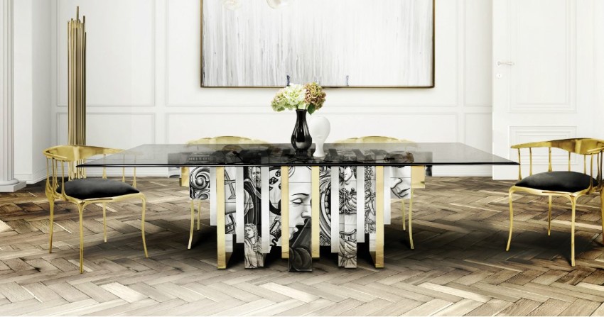 contemporary dining table, contemporary architecture