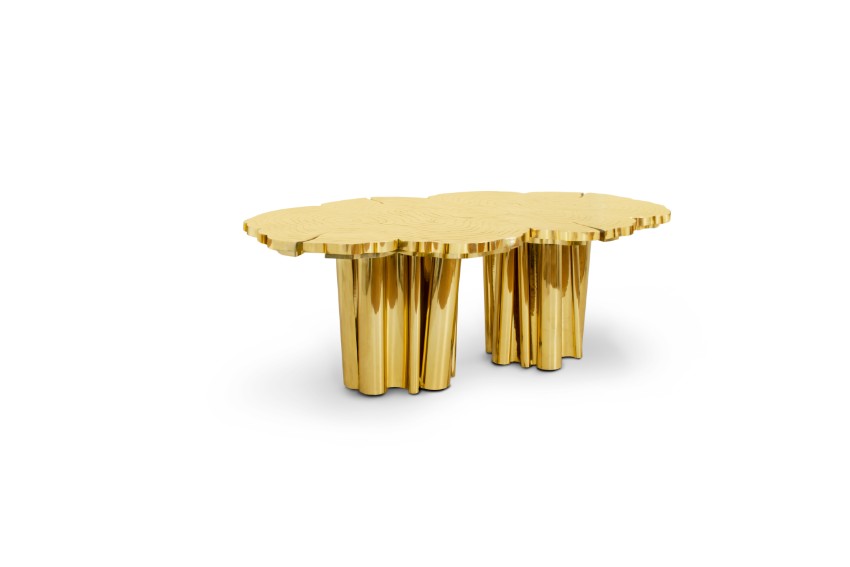 Add Sophistication to Your Dining Area with These Golden Dining Tables