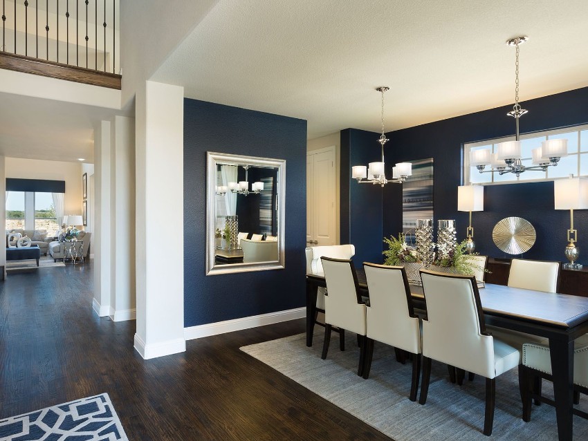 Dark Walls That Add Coziness to Any Dining Area