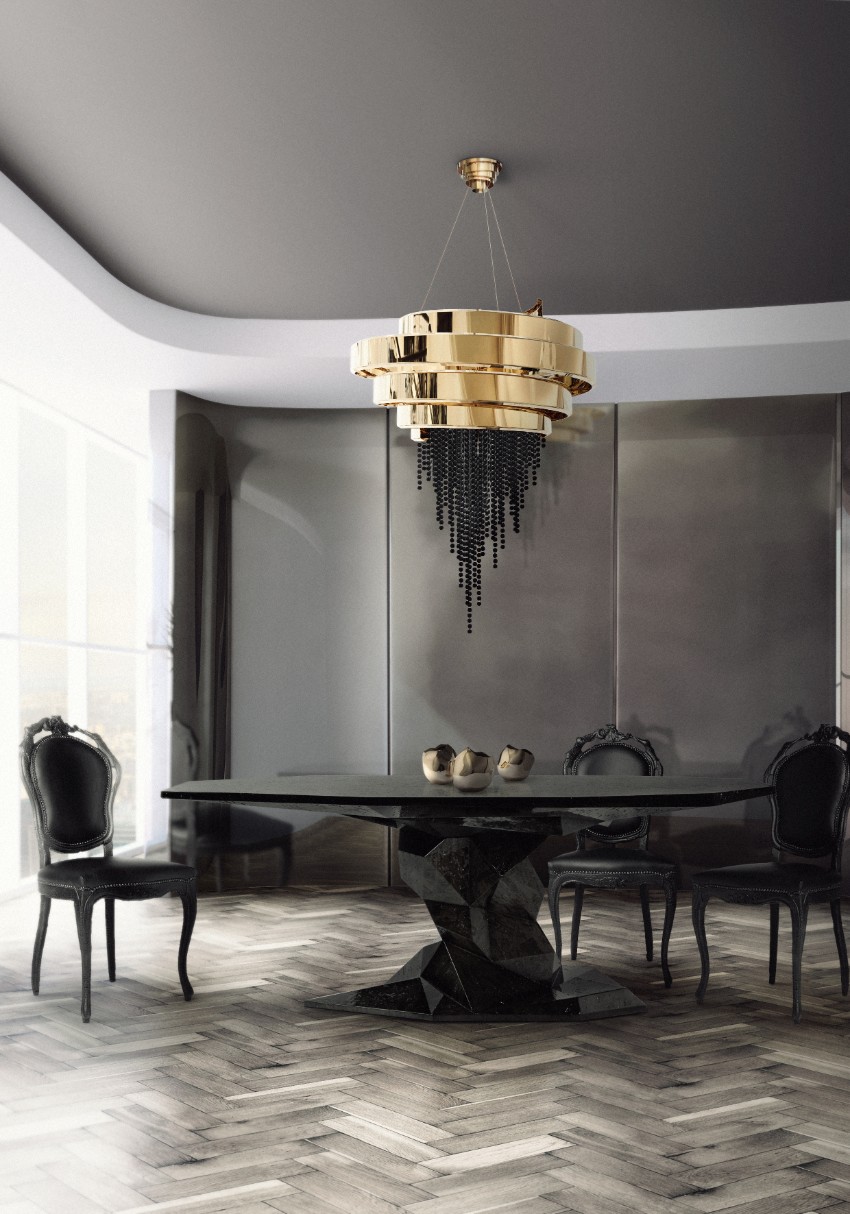 black dining tables, luxury dining tables, dining tables, luxury furniture, modern dining room, exclusive design, contemporary design, luxury brands