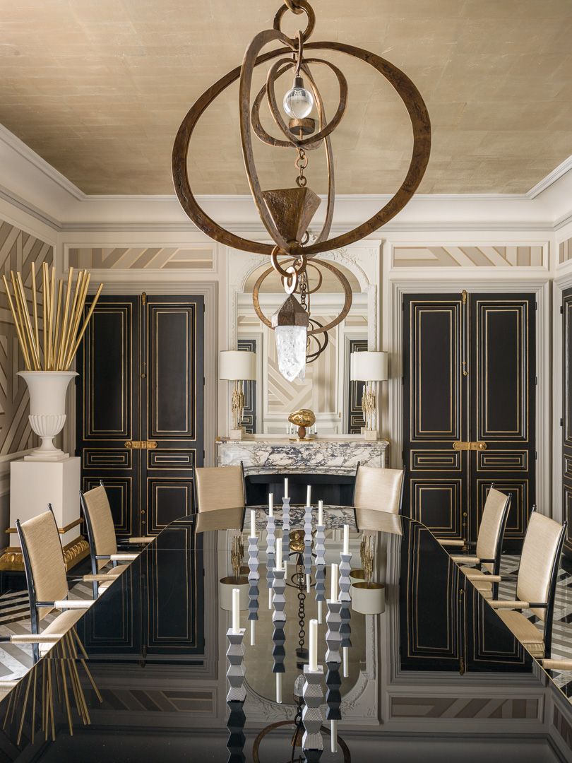 Exquisitely Chic Parisian Dining Design