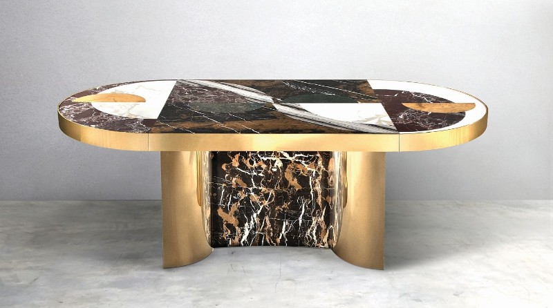 Half Moon Dining Table: An Iconic Piece By Lara Bohinc
